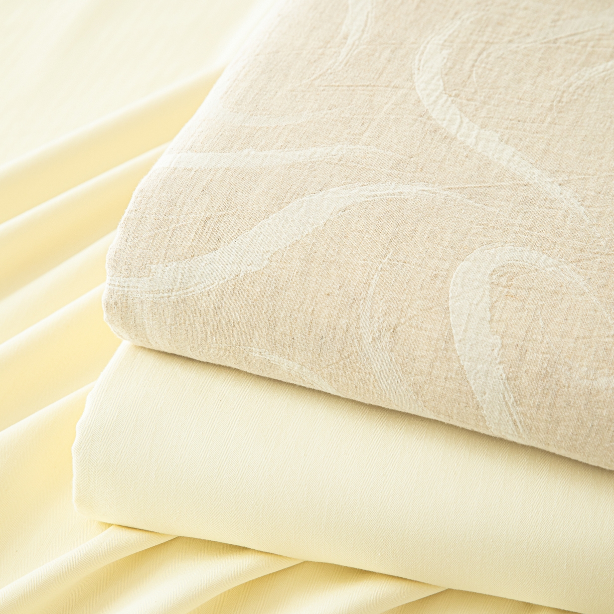 91家纺网 家纺一手货源 找家纺 眠博士 2025新款棉麻简约枕套单品枕套 组合图仅供展示