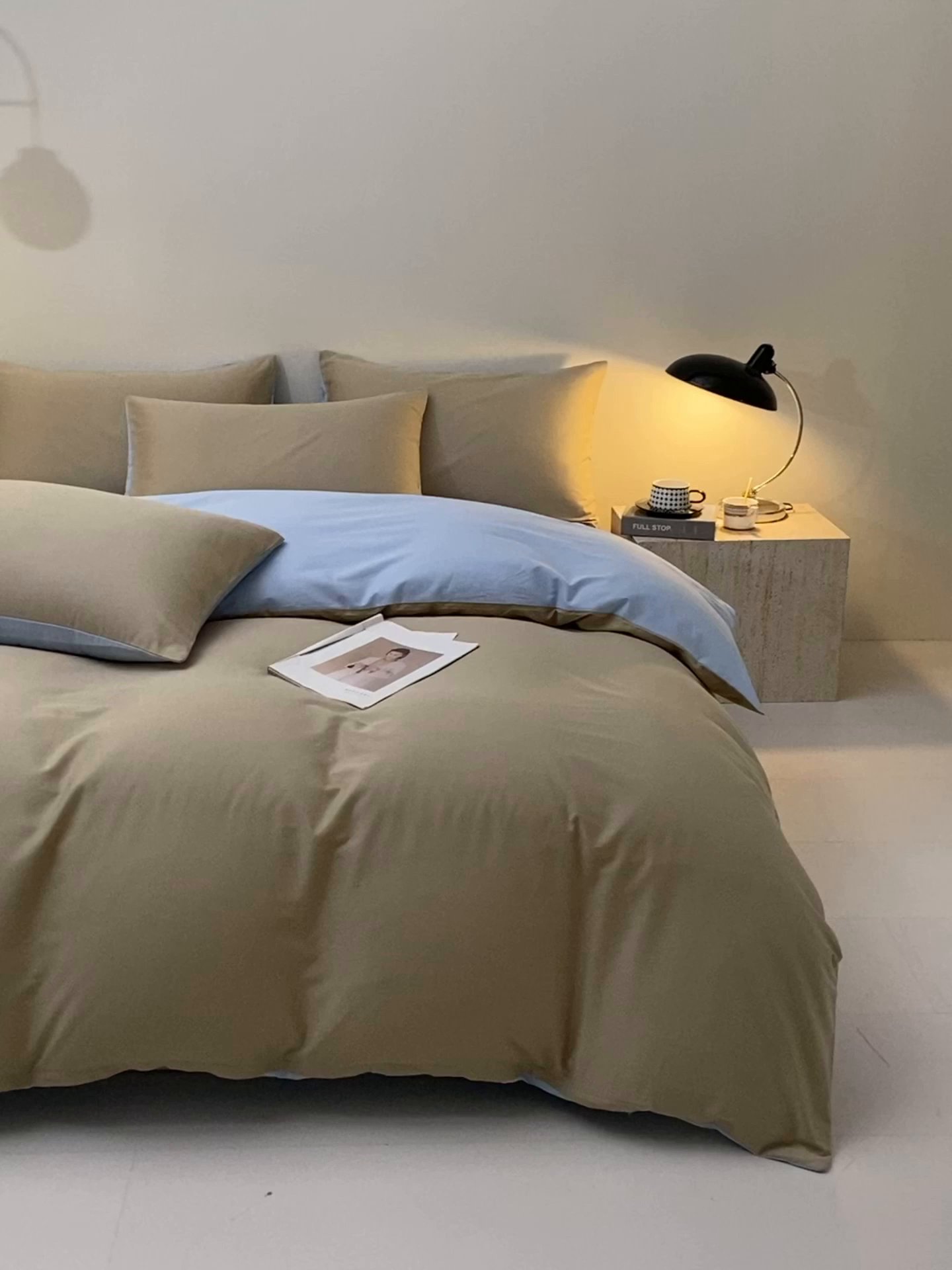 91家纺网 家纺一手货源 找家纺 （总）金鑫汇家纺 2026新款全棉纯棉纯色拼色四件套