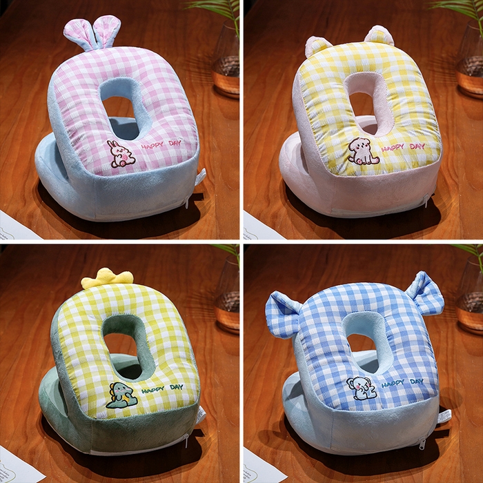 91家纺网 家纺一手货源 找家纺 （总）仟亿莱 2025新款泡泡格子冰丝双面午睡枕三维立体PP棉枕头枕芯-泡泡格子