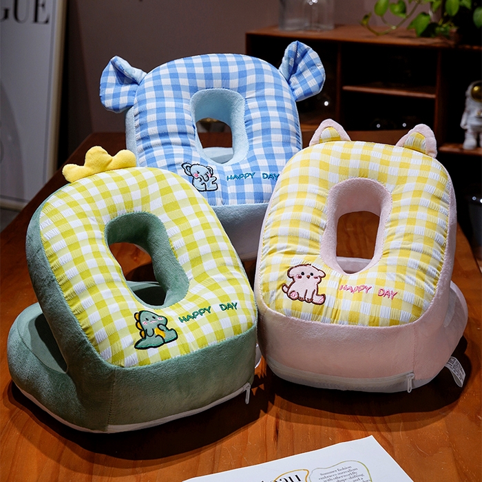 91家纺网 家纺一手货源 找家纺 仟亿莱 2025新款泡泡格子冰丝双面午睡枕三维立体PP棉枕头枕芯-泡泡格子 组合图仅供参考 25x28x20cm枕头/只