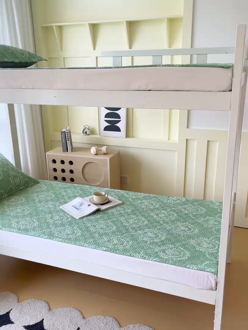 91家纺网 家纺一手货源 找家纺 金鑫汇家纺 2025年新款A类多功能全棉老粗布软凉席床盖护垫席子可机洗 芳华