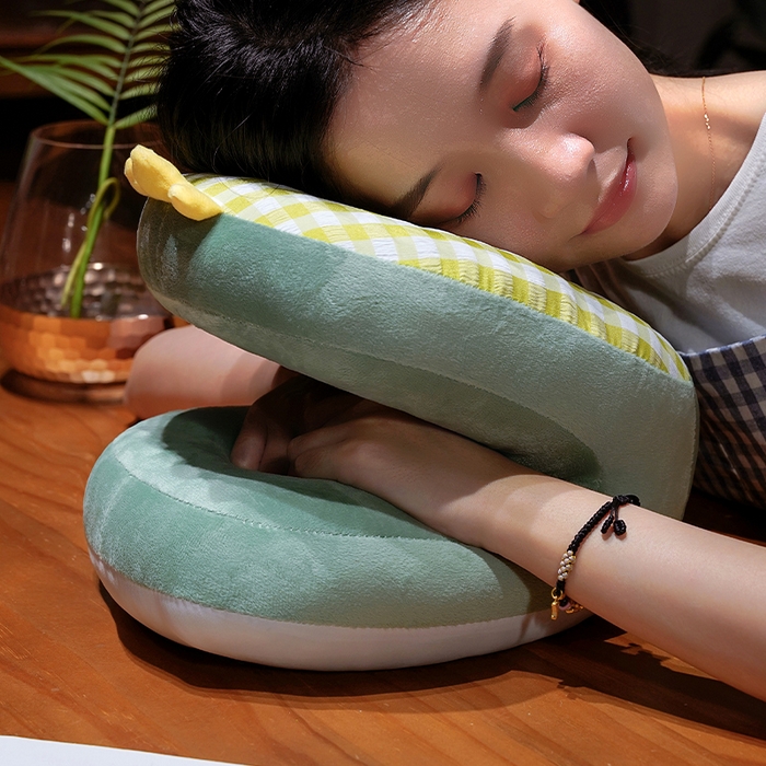 91家纺网 家纺一手货源 找家纺 仟亿莱 2025新款泡泡格子冰丝双面午睡枕三维立体PP棉枕头枕芯-泡泡格子 泡泡格子恐龙 25x28x20cm枕头/只