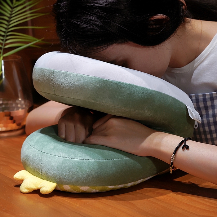 91家纺网 家纺一手货源 找家纺 仟亿莱 2025新款泡泡格子冰丝双面午睡枕三维立体PP棉枕头枕芯-泡泡格子 泡泡格子恐龙 25x28x20cm枕头/只