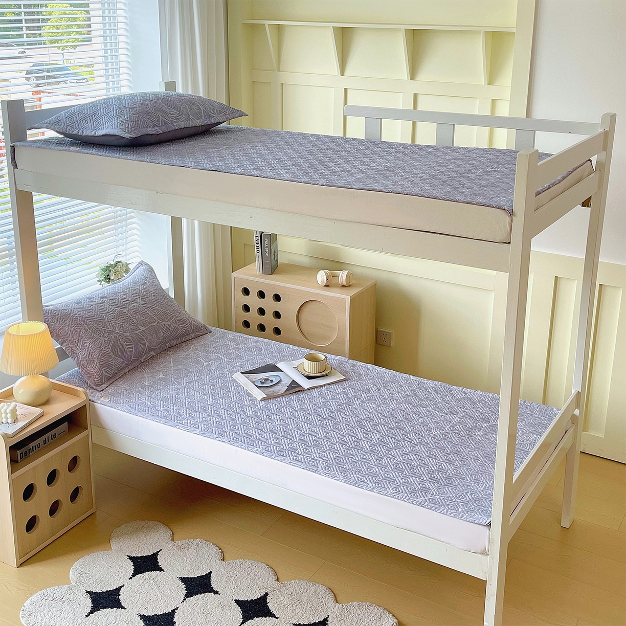 91家纺网 家纺一手货源 找家纺 金鑫汇家纺 2025年新款A类多功能全棉老粗布软凉席床盖护垫席子可机洗 千叶