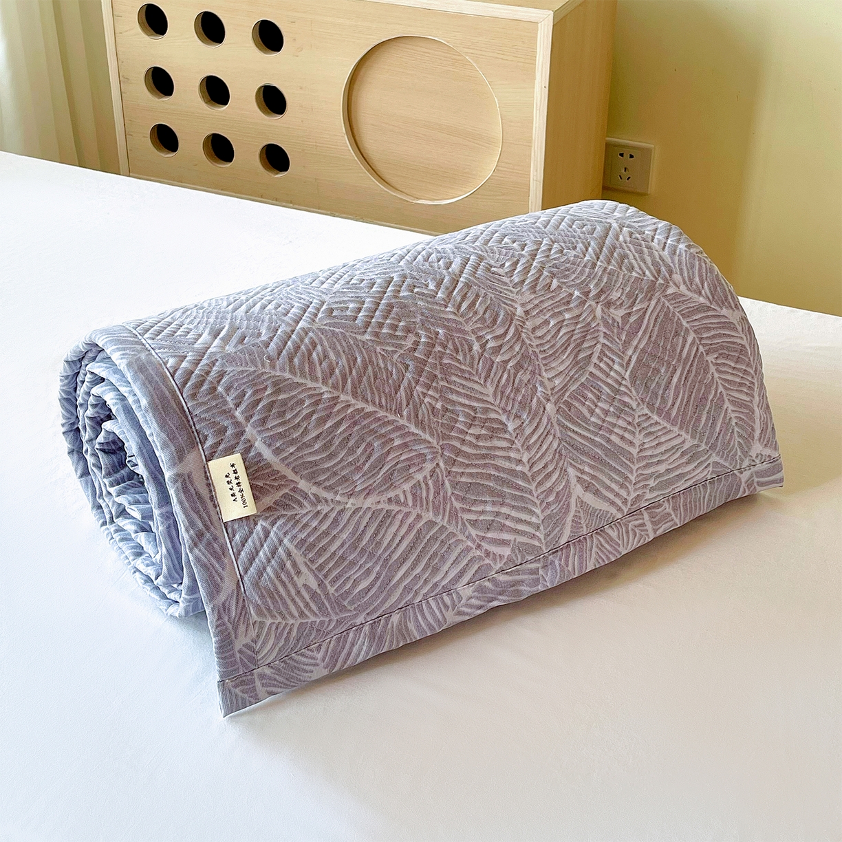 91家纺网 家纺一手货源 找家纺 金鑫汇家纺 2025年新款A类多功能全棉老粗布软凉席床盖护垫席子可机洗 千叶