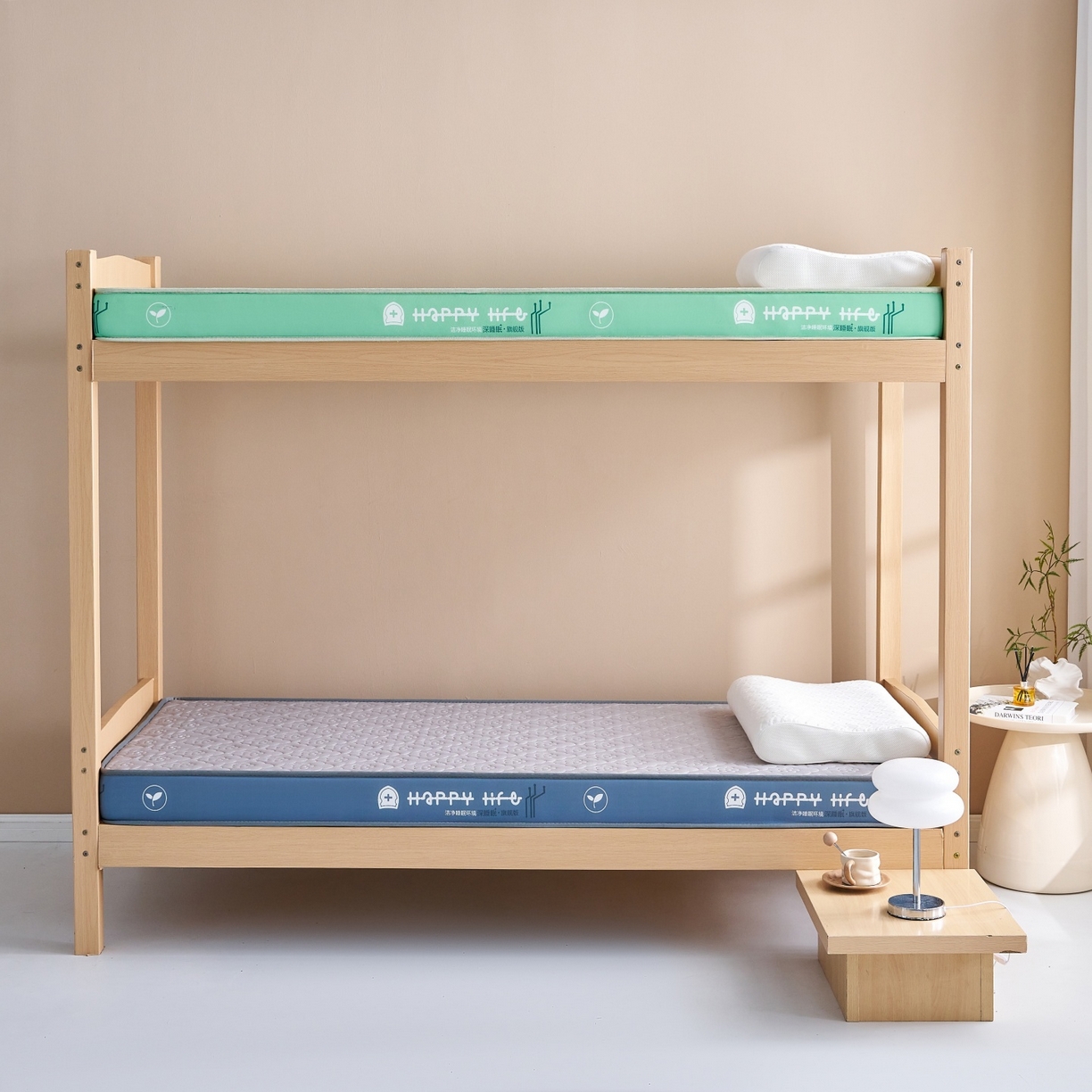 91家纺网 家纺一手货源 找家纺 奇丝雅 2025新款针织棉学生宿舍床专用加厚记忆棉海绵立体乳胶床垫【高密记忆棉】 繁花-灰（9公分）