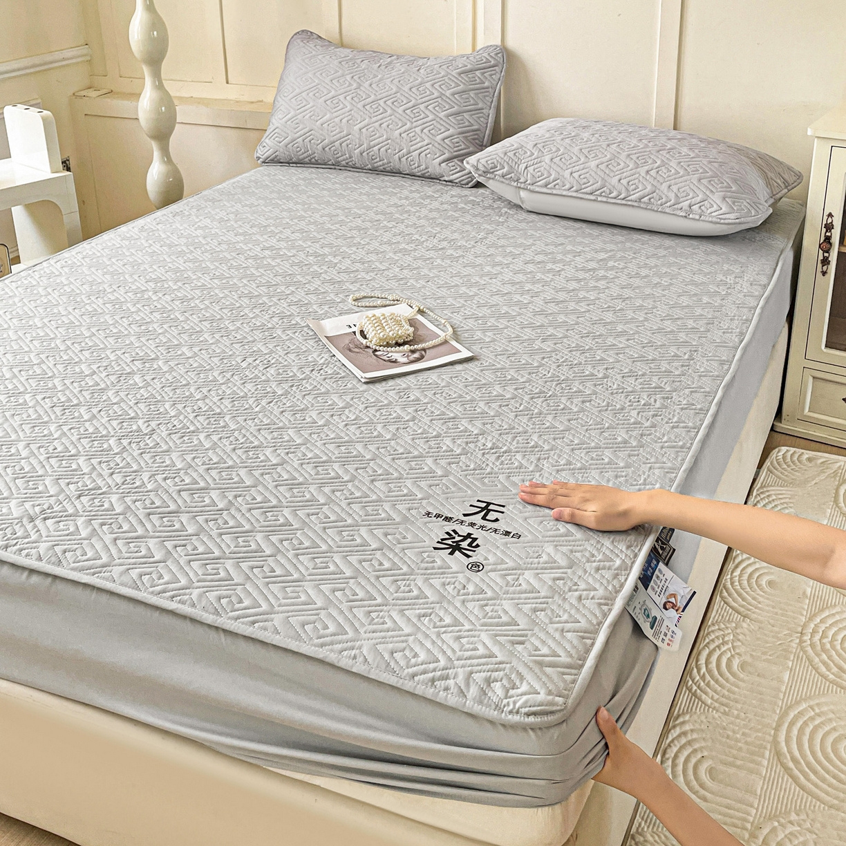 91家纺网 家纺一手货源 找家纺 （总）娜娜 2025新款无染A类亲肤磨毛床笠