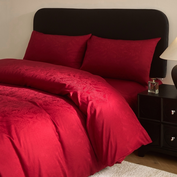 91家纺网 家纺一手货源 找家纺 （总）ONE TWO ONE 121 2025新款婚庆高支高密长绒棉贡缎提花四件套-东方囍礼