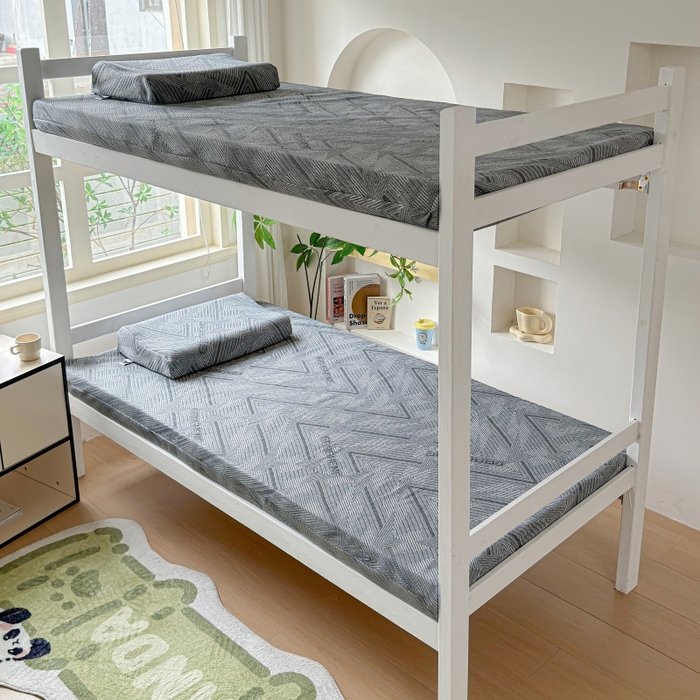 91家纺网 家纺一手货源 找家纺 （总）美丽折家纺 2025新款泰国天然乳胶学生床垫 宿舍上下铺褥子可拆卸纯乳胶床垫