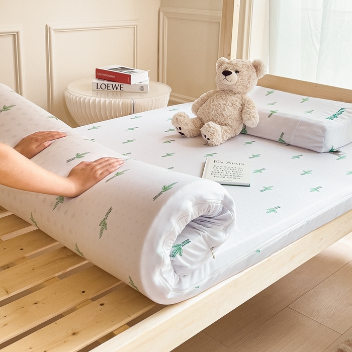 91家纺网 家纺一手货源 找家纺 美丽折家纺 2025新款泰国天然乳胶学生床垫 宿舍上下铺褥子可拆卸纯乳胶床垫 二代