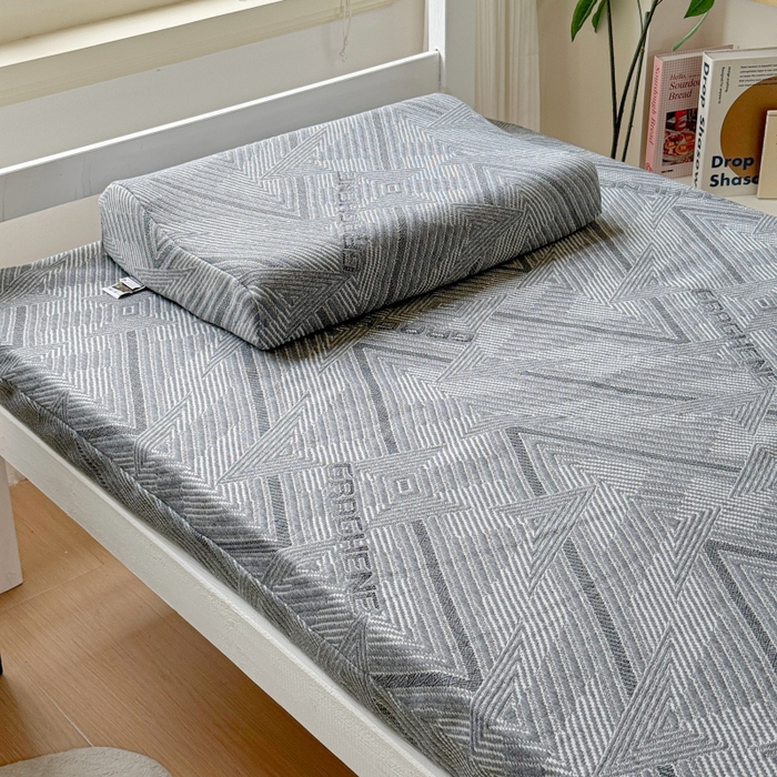 91家纺网 家纺一手货源 找家纺 （总）美丽折家纺 2025新款泰国天然乳胶学生床垫 宿舍上下铺褥子可拆卸纯乳胶床垫