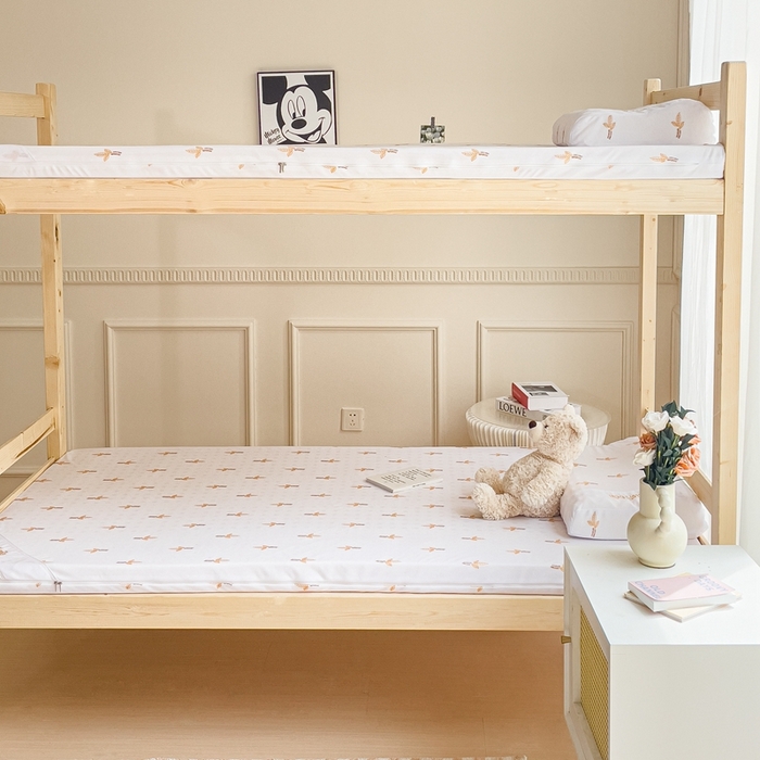 91家纺网 家纺一手货源 找家纺 美丽折家纺 2025新款泰国天然乳胶学生床垫 宿舍上下铺褥子可拆卸纯乳胶床垫 一代