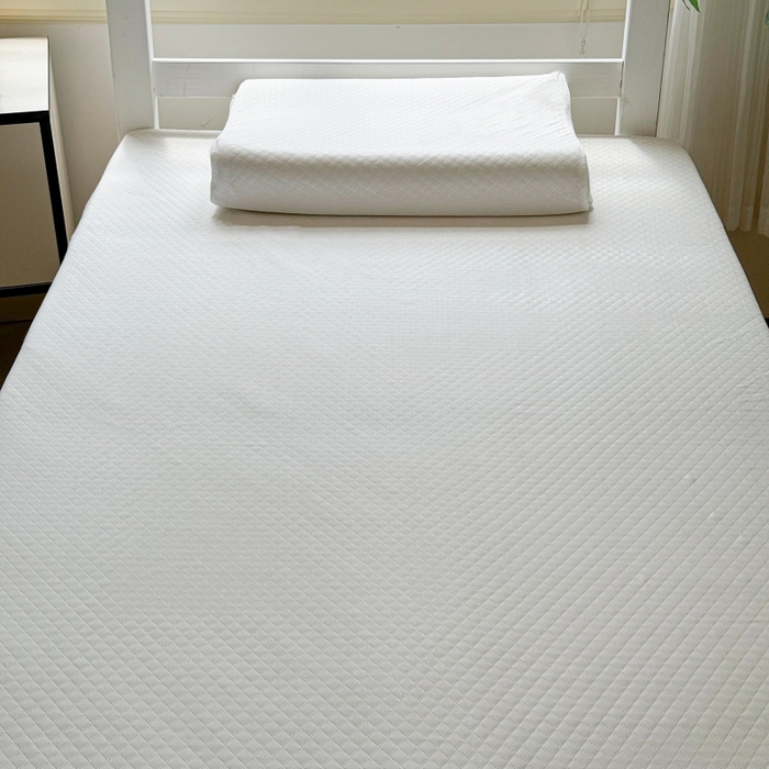 91家纺网 家纺一手货源 找家纺 美丽折家纺 2025新款泰国天然乳胶学生床垫 宿舍上下铺褥子可拆卸纯乳胶床垫 纯白菱形格