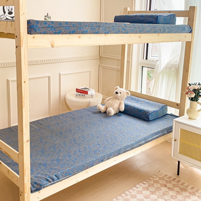 91家纺网 家纺一手货源 找家纺 美丽折家纺 2025新款泰国天然乳胶学生床垫 宿舍上下铺褥子可拆卸纯乳胶床垫 竹炭款