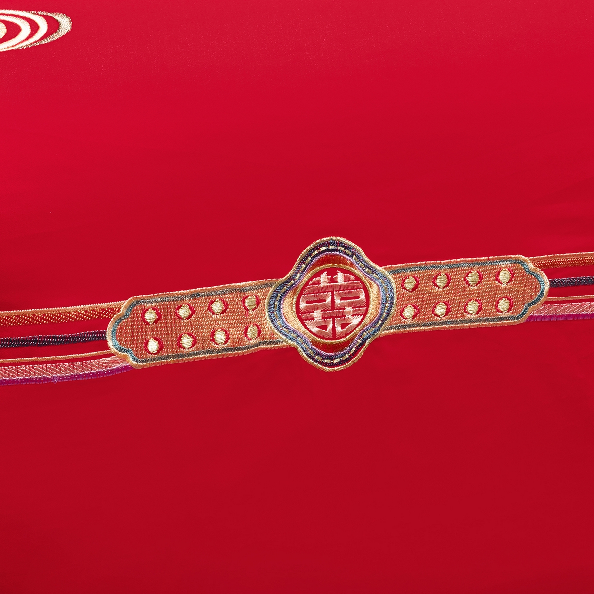 91家纺网 家纺一手货源 找家纺 柏拉图 2025新款100s贡缎长绒棉提花婚庆系列四件套多件套 良辰喜事