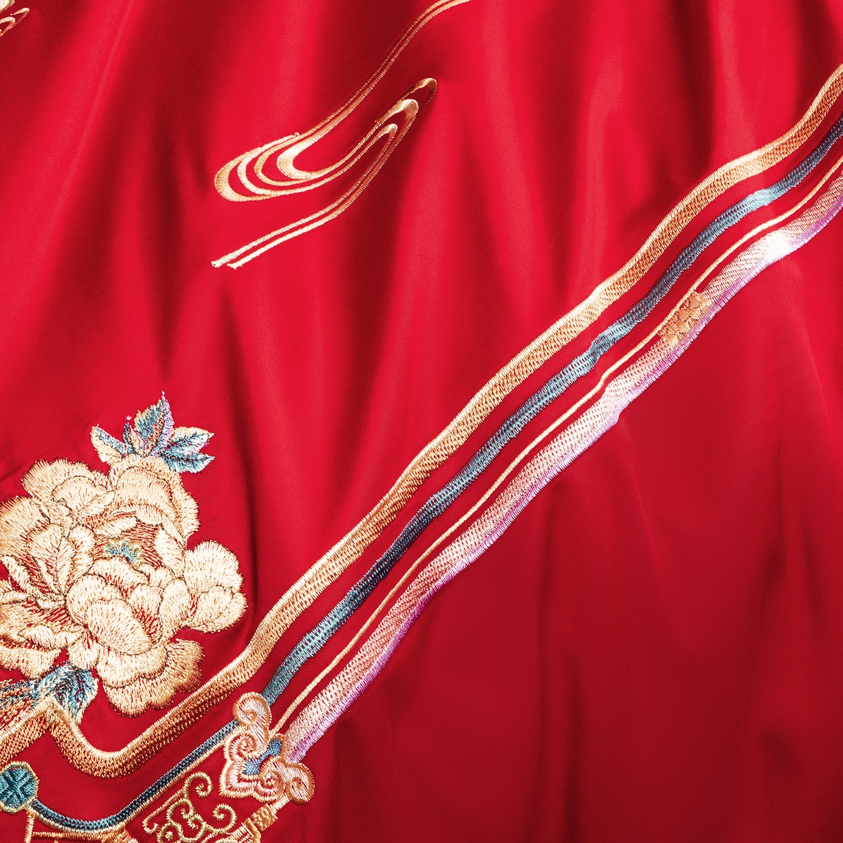 91家纺网 家纺一手货源 找家纺 柏拉图 2025新款100s贡缎长绒棉提花婚庆系列四件套多件套 良辰喜事