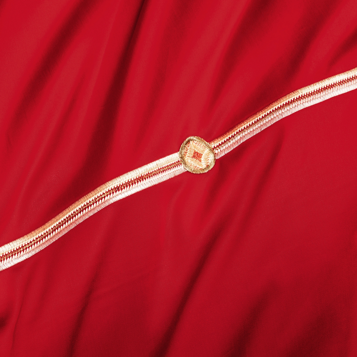 91家纺网 家纺一手货源 找家纺 柏拉图 2025新款100s贡缎长绒棉提花婚庆系列四件套多件套 花田喜事