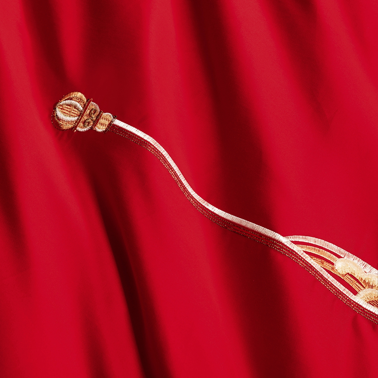 91家纺网 家纺一手货源 找家纺 柏拉图 2025新款100s贡缎长绒棉提花婚庆系列四件套多件套 花田喜事