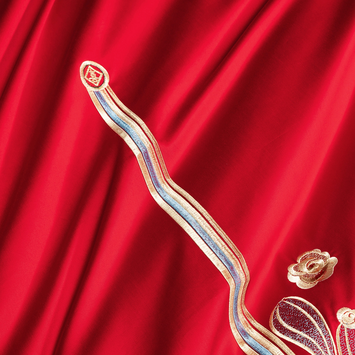 91家纺网 家纺一手货源 找家纺 柏拉图 2025新款100s贡缎长绒棉提花婚庆系列四件套多件套 柔情蜜语