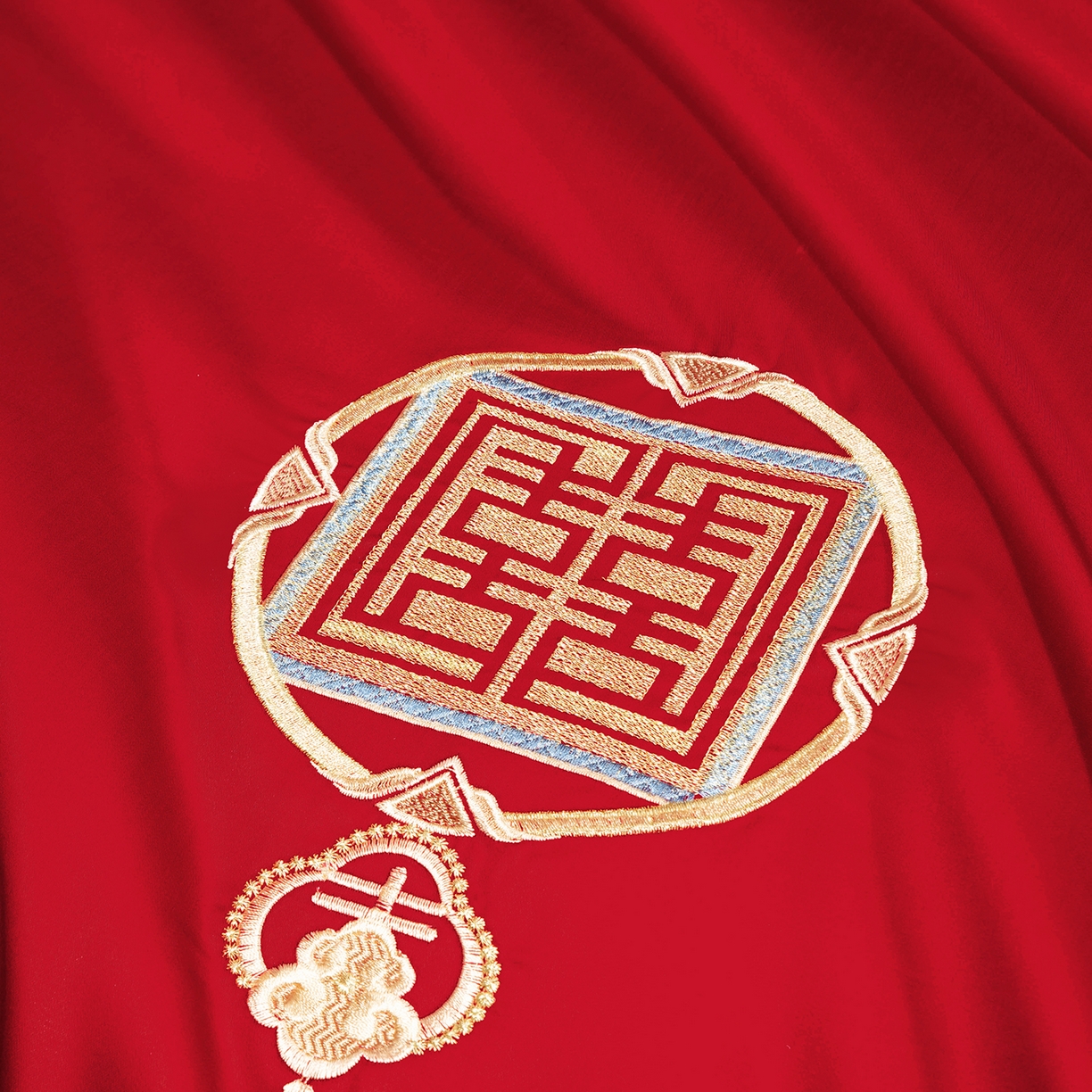 91家纺网 家纺一手货源 找家纺 柏拉图 2025新款100s贡缎长绒棉提花婚庆系列四件套多件套 柔情蜜语