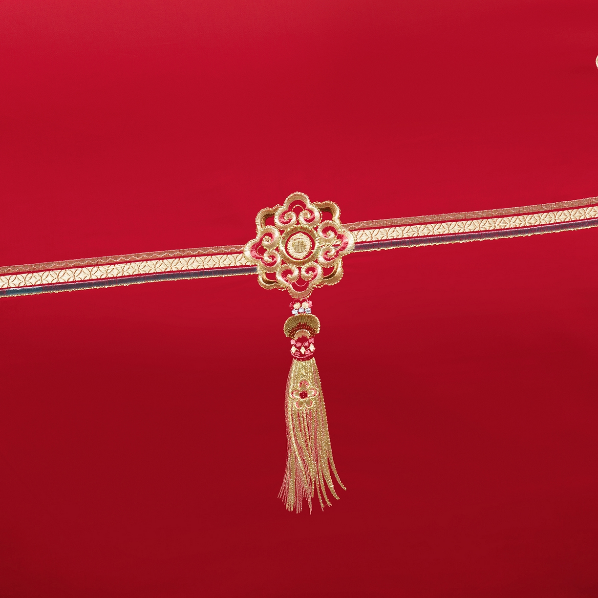 91家纺网 家纺一手货源 找家纺 柏拉图 2025新款100s贡缎长绒棉提花婚庆系列四件套多件套 一往情深