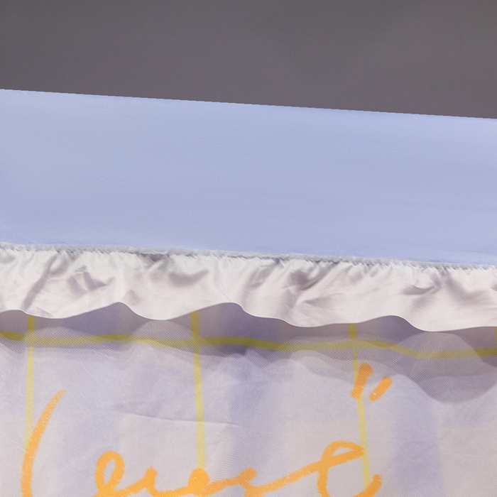 91家纺网 家纺一手货源 找家纺 卓尔居 2025新款学生遮光床帘涂层花边卡通系列-风格二 围巾小狗