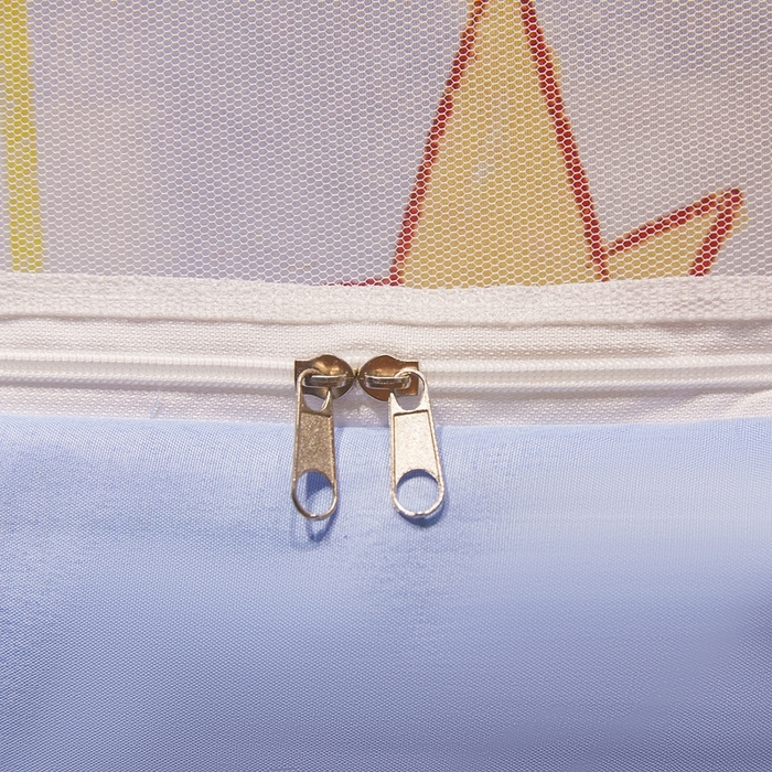 91家纺网 家纺一手货源 找家纺 卓尔居 2025新款学生遮光床帘涂层花边卡通系列-风格二 围巾小狗