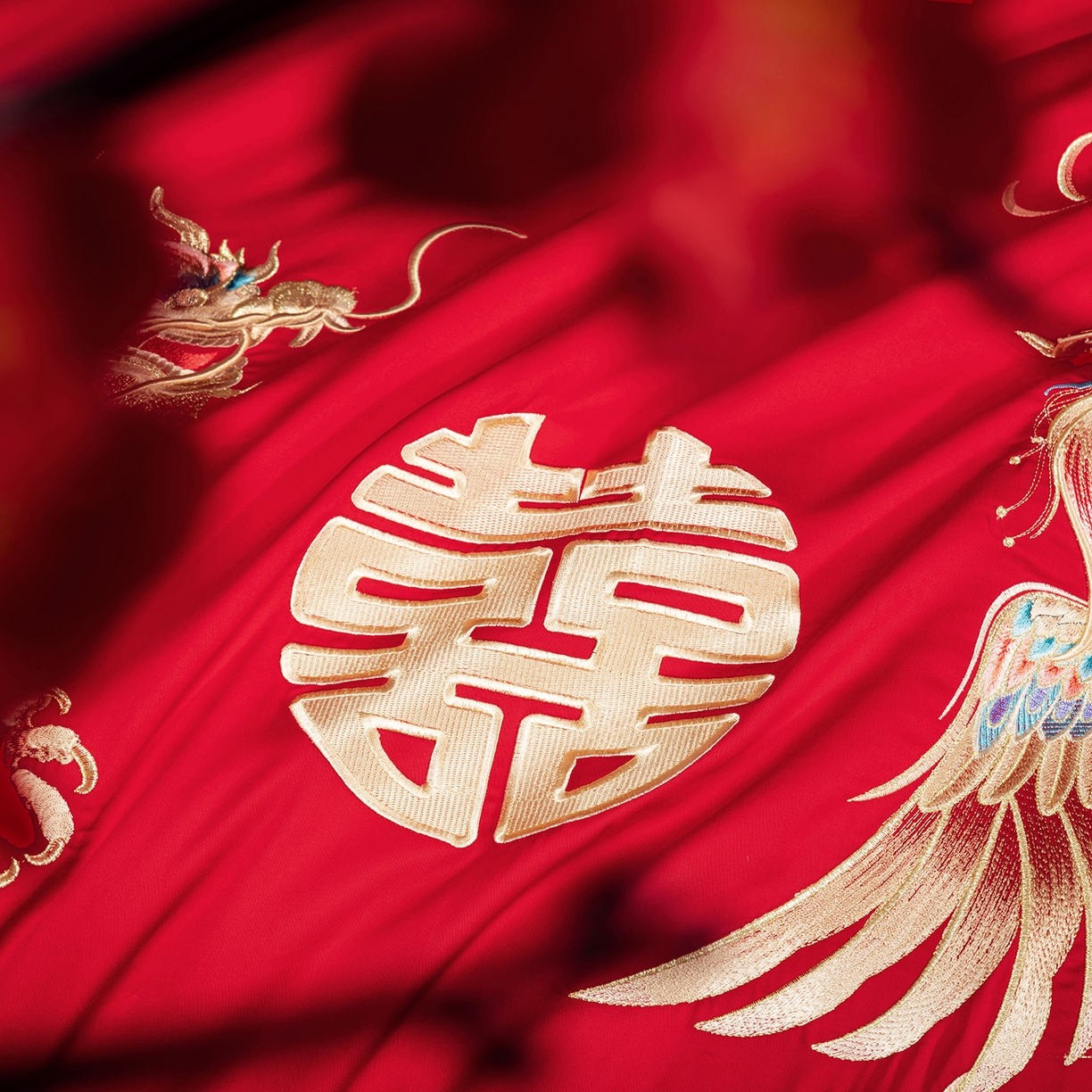 91家纺网 家纺一手货源 找家纺 柏拉图 2025新款100s长绒棉贡缎提花重工艺刺绣婚庆四件套多件套 天长地久