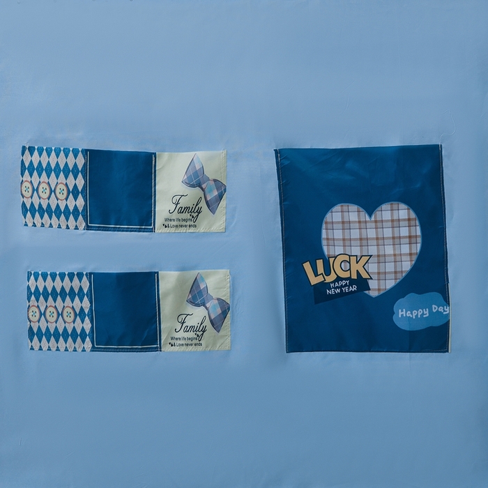 91家纺网 家纺一手货源 找家纺 卓尔居 2025新款学生遮光床帘涂层花边卡通系列-风格二 奶茶色小熊