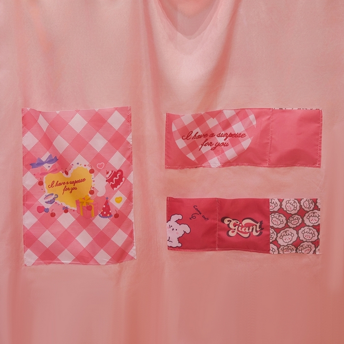 91家纺网 家纺一手货源 找家纺 卓尔居 2025新款学生遮光床帘涂层花边卡通系列-风格二 爱心动物