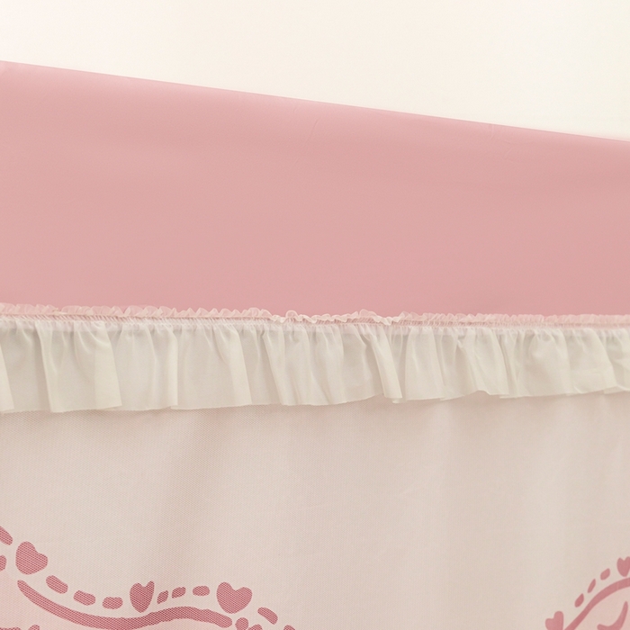 91家纺网 家纺一手货源 找家纺 卓尔居 2025新款学生遮光床帘涂层花边卡通系列-风格二 冰激凌小熊