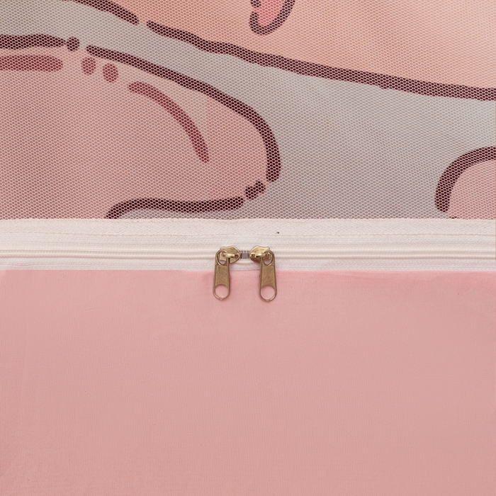 91家纺网 家纺一手货源 找家纺 卓尔居 2025新款学生遮光床帘涂层花边卡通系列-风格二 冰激凌小熊