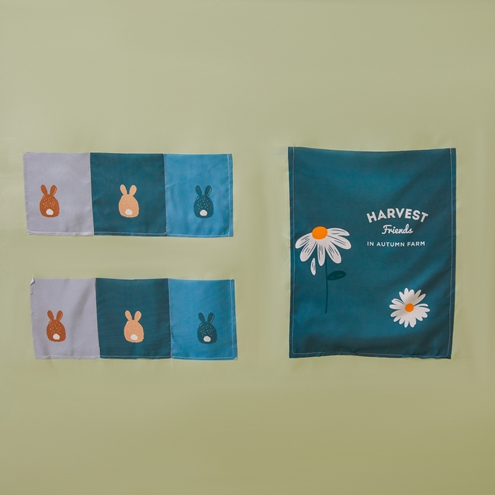 91家纺网 家纺一手货源 找家纺 卓尔居 2025新款学生遮光床帘涂层花边卡通系列-风格二 布偶猫