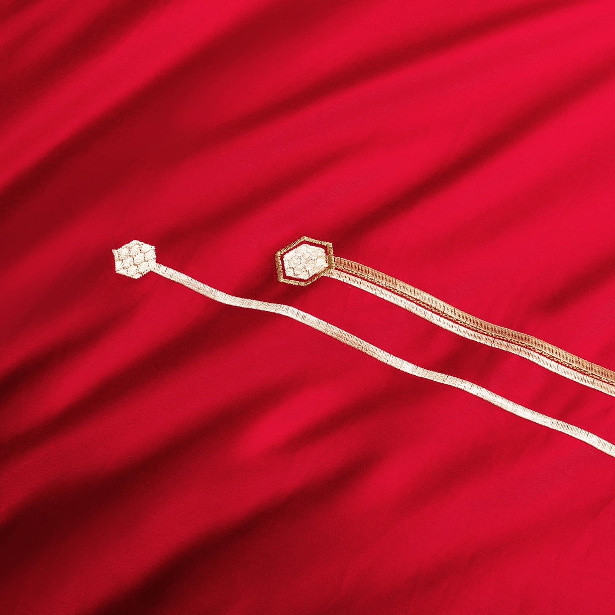 91家纺网 家纺一手货源 找家纺 柏拉图 2025新款100s贡缎长绒棉提花婚庆系列四件套多件套 千禧龙凤