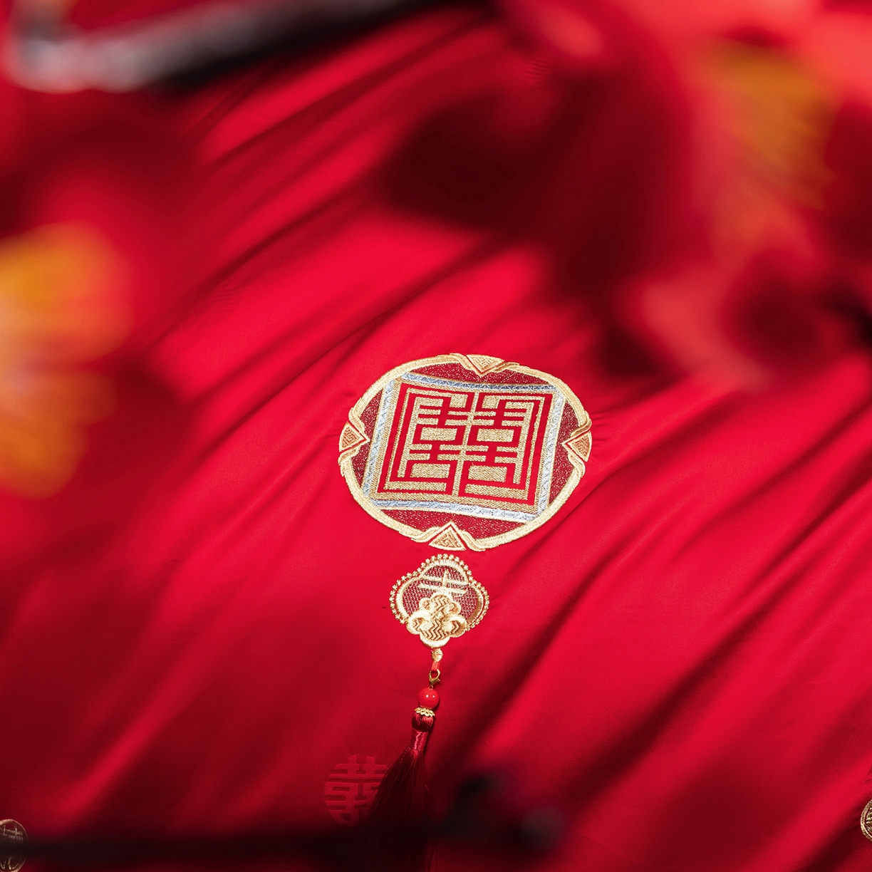 91家纺网 家纺一手货源 找家纺 柏拉图 2025新款100s贡缎长绒棉提花婚庆系列四件套多件套 佳偶天成