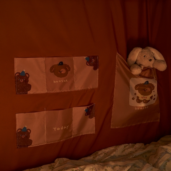 91家纺网 家纺一手货源 找家纺 卓尔居 2025新款学生遮光蚊帐 奶酪熊