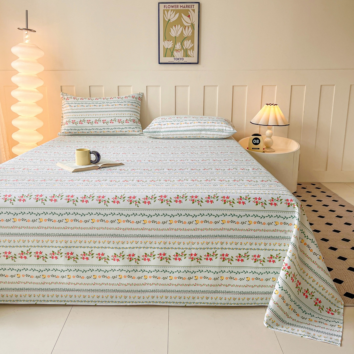 91家纺网 家纺一手货源 找家纺 金泰莱2025新款升级细纱老粗布床单(量大从优) 晨曦