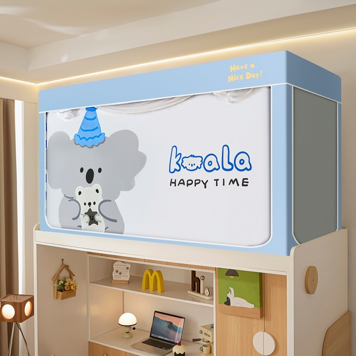 91家纺网 家纺一手货源 找家纺 卓尔居 2025新款学生遮光蚊帐 考拉