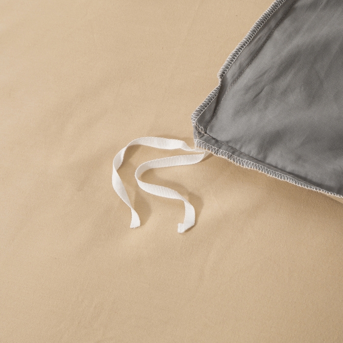 91家纺网 家纺一手货源 找家纺 憨豆家纺 2026新款全棉磨毛加厚长绒棉单被套纯色学生宿舍贡缎100%纯棉被套 梦境--卡其深灰