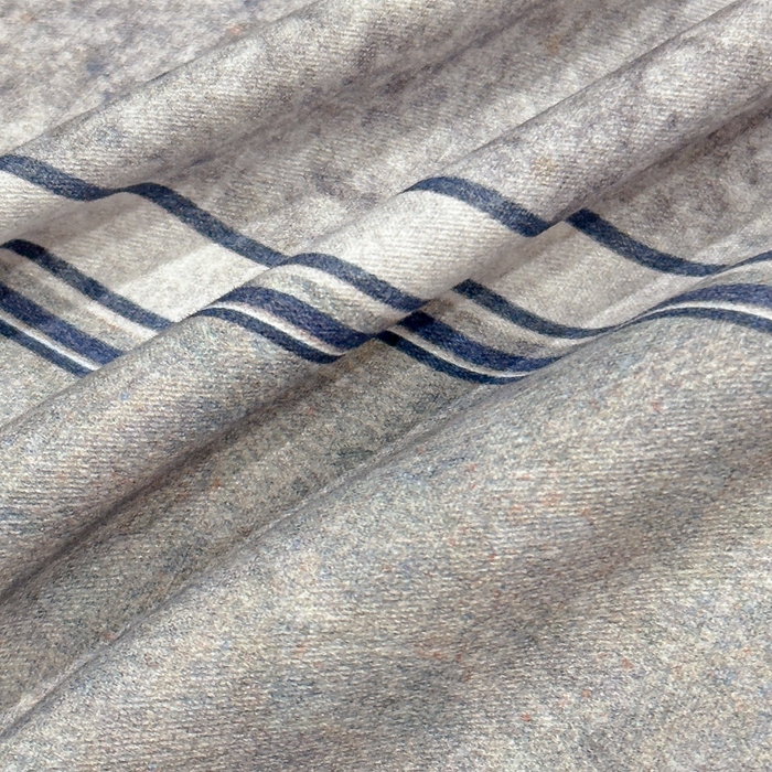 91家纺网 家纺一手货源 找家纺 喜四方 2025新款加厚全棉大版印花四件套 复古图腾-灰