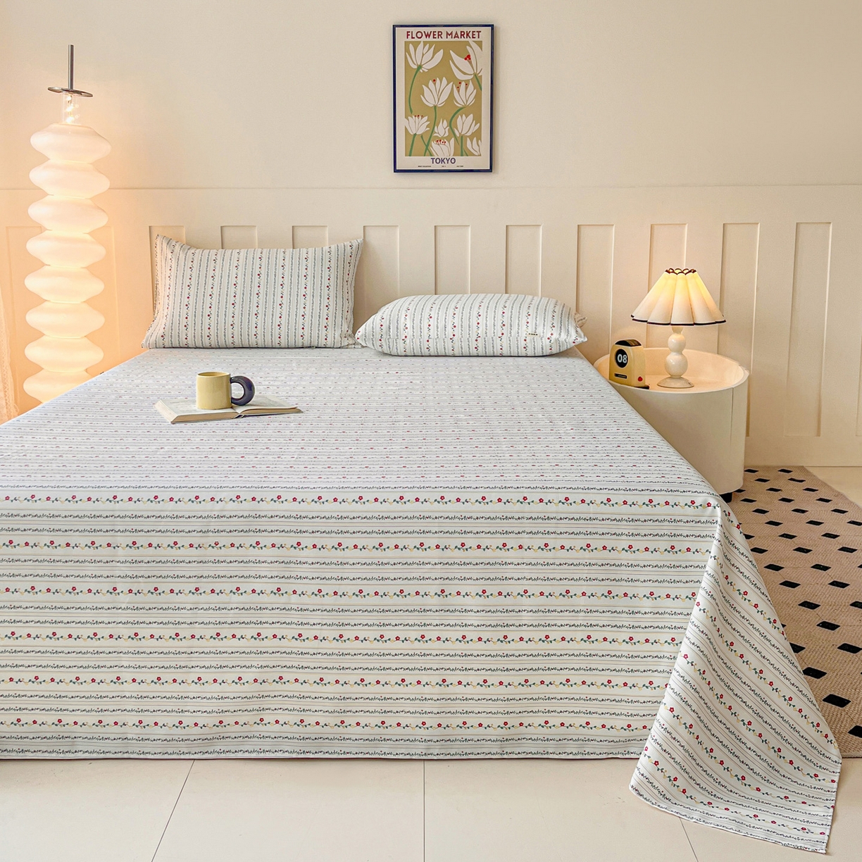 91家纺网 家纺一手货源 找家纺 首爱家纺2025新款升级细纱老粗布床单(量大从优) 风雅