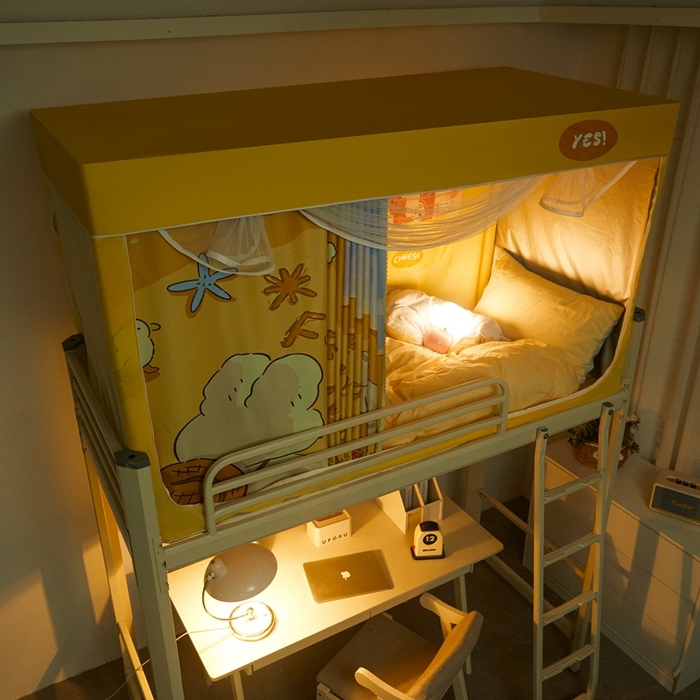 91家纺网 家纺一手货源 找家纺 卓尔居 2025新款学生遮光蚊帐 forever