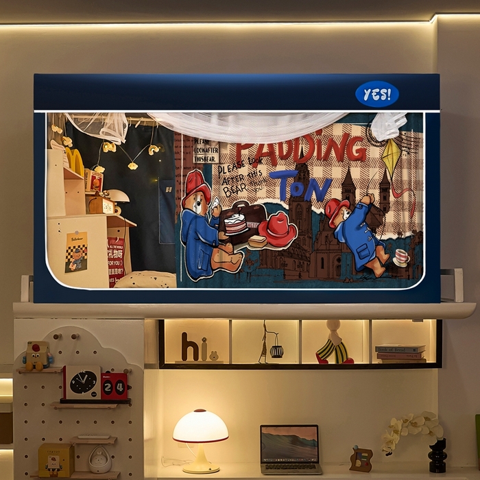 91家纺网 家纺一手货源 找家纺 卓尔居 2025新款学生遮光蚊帐 帕蒂熊