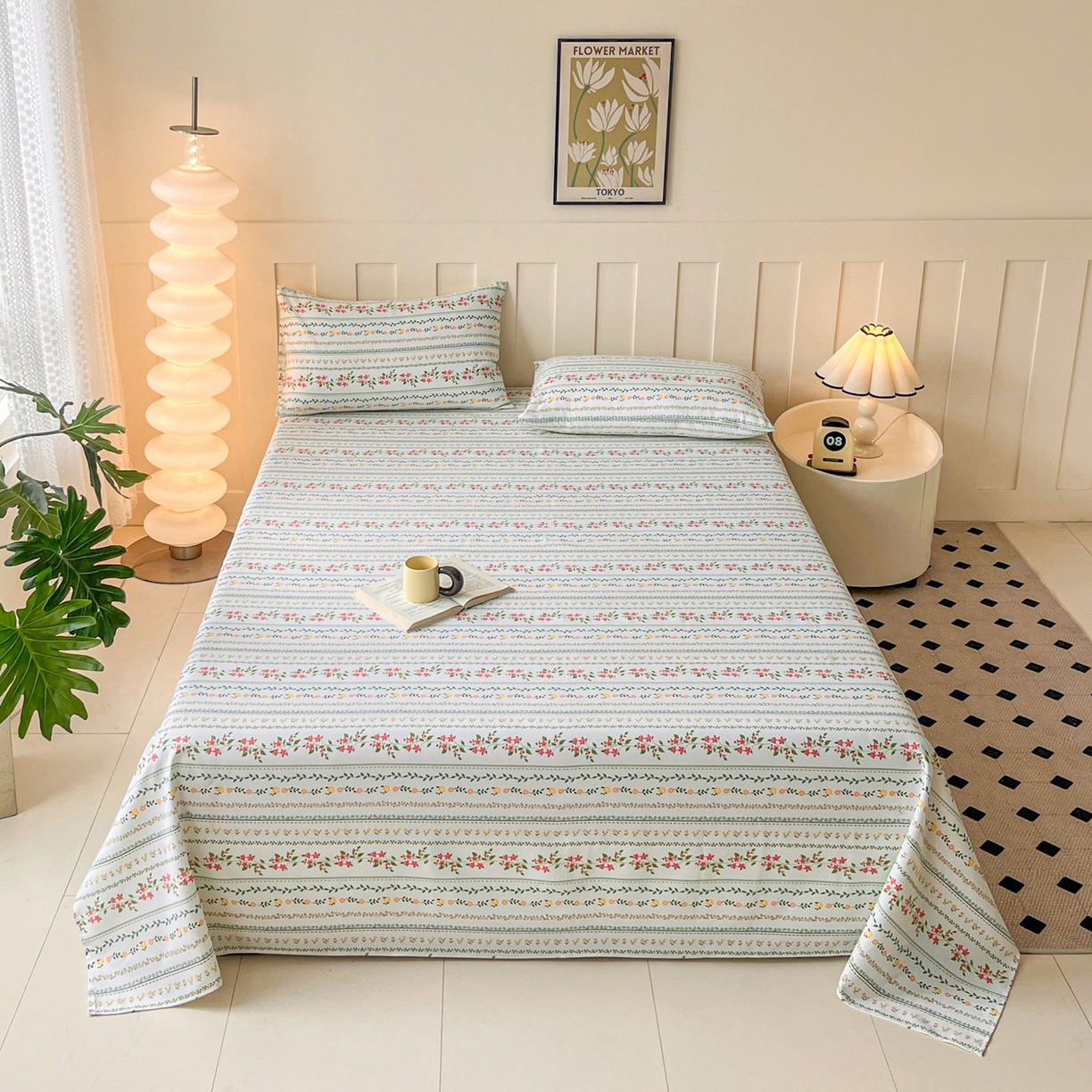 91家纺网 家纺一手货源 找家纺 棉乐町家居2025新款升级细纱老粗布床单(量大从优) 晨曦