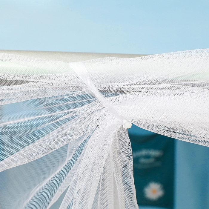 91家纺网 家纺一手货源 找家纺 卓尔居 2025新款学生遮光蚊帐 蓝色小狗