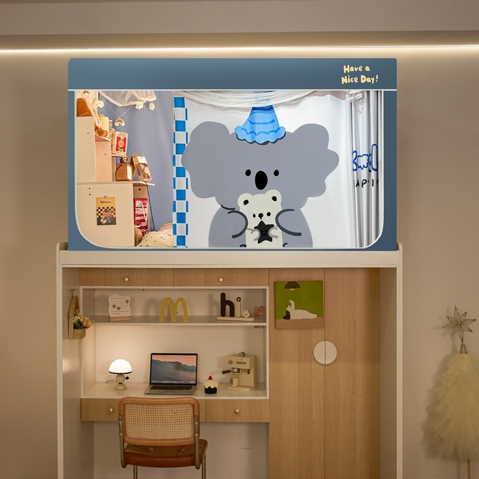 91家纺网 家纺一手货源 找家纺 卓尔居 2025新款学生遮光蚊帐 考拉