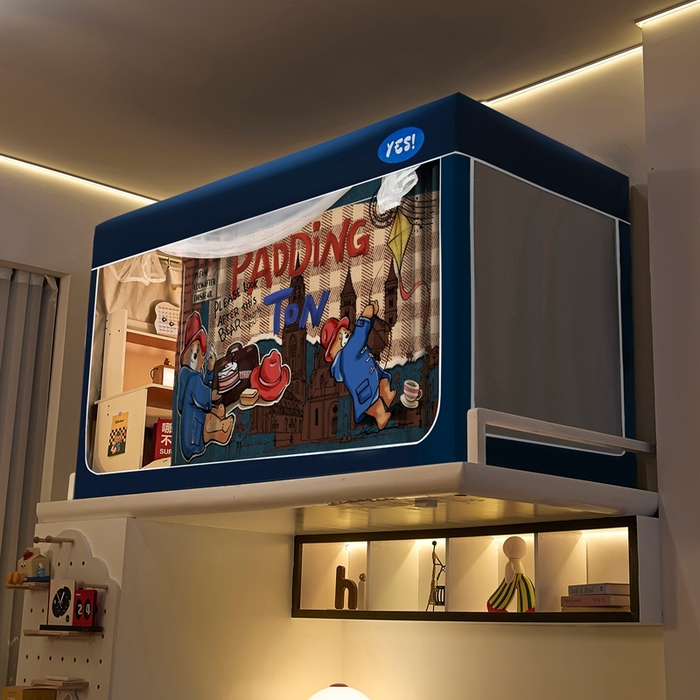 91家纺网 家纺一手货源 找家纺 卓尔居 2025新款学生遮光蚊帐 帕蒂熊