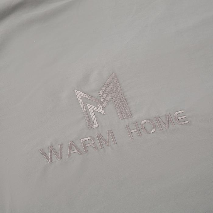 91家纺网 家纺一手货源 找家纺 沃尔居 2025新款全棉磨毛加厚长绒棉单被套纯色学生宿舍贡缎100%纯棉被套 梦境--暖灰棕色