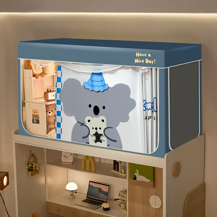 91家纺网 家纺一手货源 找家纺 卓尔居 2025新款学生遮光蚊帐 考拉