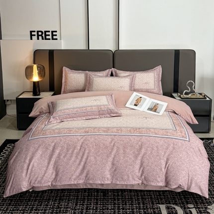 （总）喜四方 2025新款加厚全棉大版印花四件套